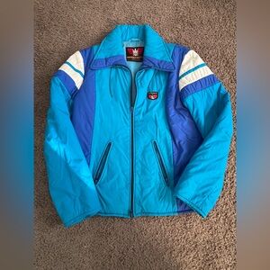 Vintage Innsbruck Blue and White Ski Jacket